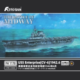 PORTAAVIONES U.S.S. Enterprise CV-6 (1942) -Escala 1/700- FlyHawk 1178