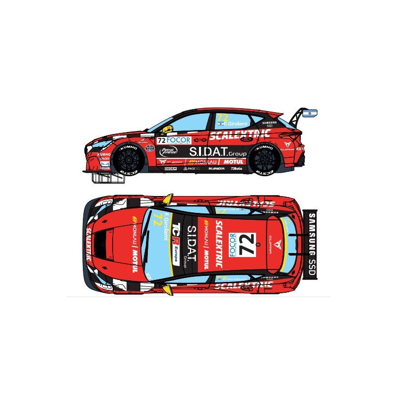 CUPRA LEÓN COMPETICIÓN - TEAM MONLAU -Escala 1/32- SCALEXTRIC ORIGINAL U10552S300 CUPRA LEÓN COMPETICIÓN - TEAM MONLAU -Escala 1/32- SCALEXTRIC ORIGINAL U10552S300