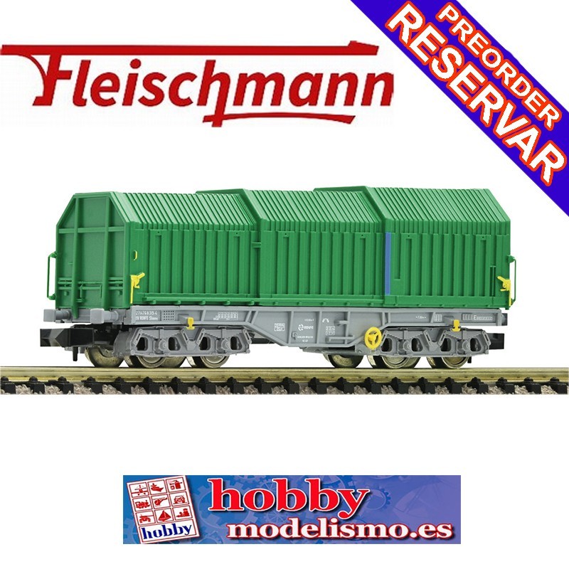 VAGON PAREDES TELESCOPICAS RENFE - ESCALA N - FLEISCHMANN 6660099 VAGON PAREDES TELESCOPICAS RENFE - ESCALA N - FLEISCHMANN 6660099