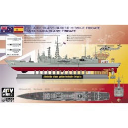 FRAGATA CLASE SANTA MARIA / ADELAIDE (España) -Escala 1/700- AFV Club SE70011