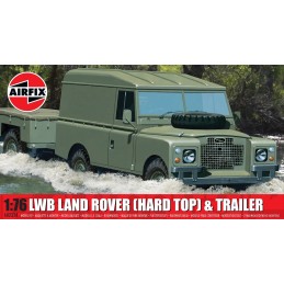 VEHICULO TODOTERRENO Land Rover Mk.III (Techo duro) & Trailer -Escala 1/76- Airfix A02324