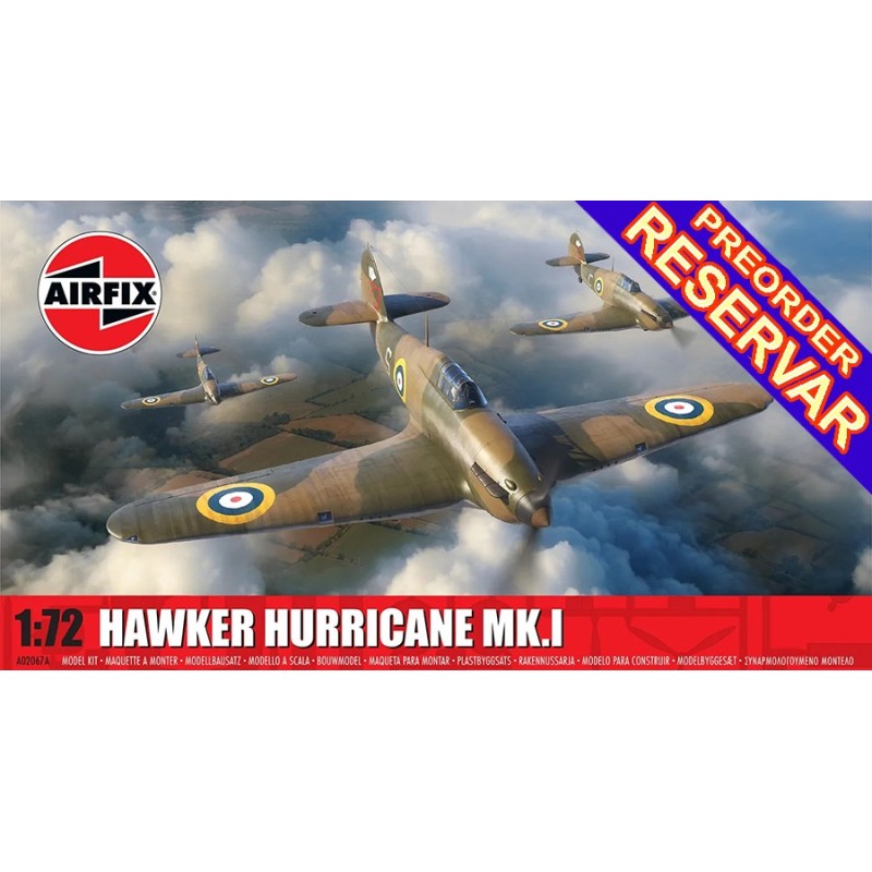 Hawker Hurricane Mk.I -Escala 1/72- Airfix A02067A