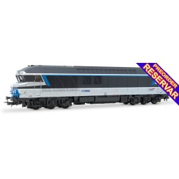 LOCOMOTORA DIESEL-ELECTRICA CC 72006 (Azul/Plata/Gris) "Isabelle" Epoca V -Escala 1/87 / h0- Jouef HJ2620