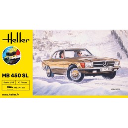 Mercedes-Benz 450 SL (Pinturas y pegamento) -Escala 1/43- Heller 56171