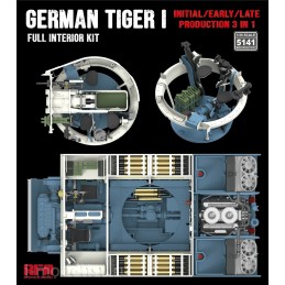 INTERIORES CARRO DE COMBATE SD.KFZ.181 TIGER I Early/ Mid/ Late -Escala 1/35- RyeField Model 5141