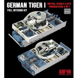 INTERIORES CARRO DE COMBATE SD.KFZ.181 TIGER I Early/ Mid/ Late -Escala 1/35- RyeField Model 5141