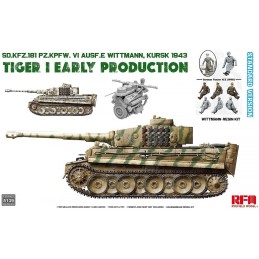 CARRO DE COMBATE SD.KFZ.181 TIGER I Early "Kursk 1943" & M. Wittman (STANDARD) -Escala 1/35- RyeField Model 5139