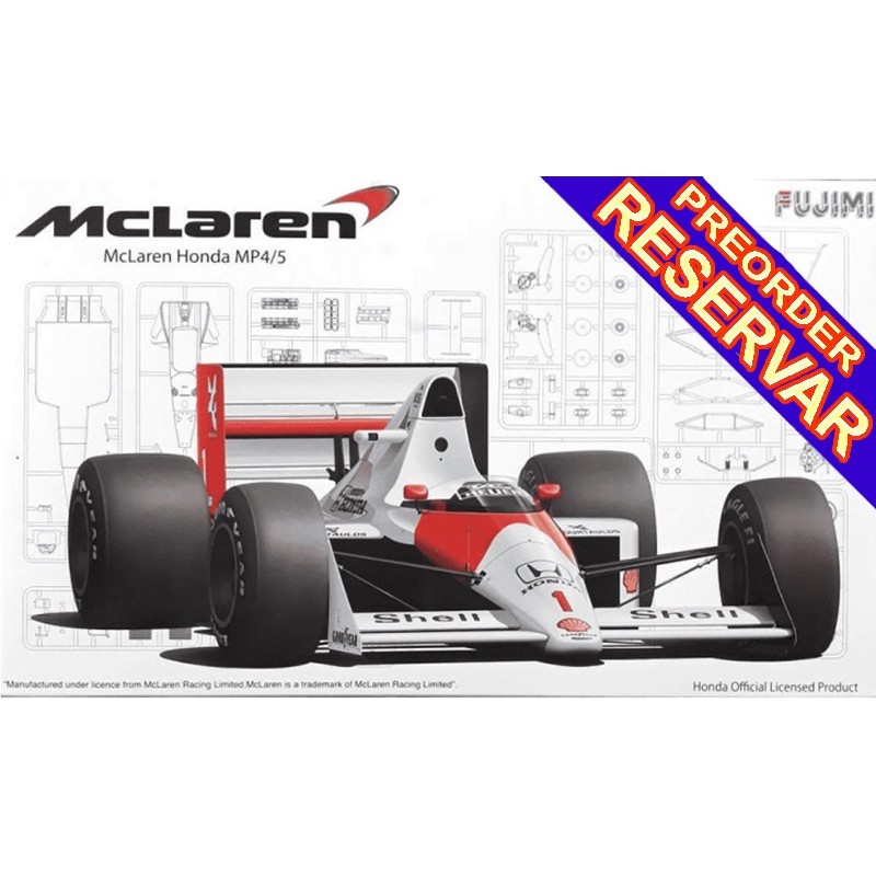 McLAREN F1 MP4/5 1989 (GP-1) -Escala 1/20- Fujimi 09192 McLAREN F1 MP4/5 1989 (GP-1) -Escala 1/20- Fujimi 09192