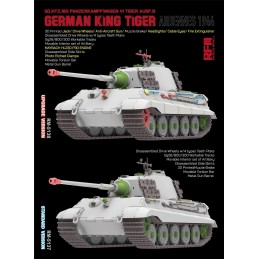 CARRO DE COMBATE Sd. Kfz. 182 KINGTIGER (Upgrade Version) Ardenas 1944 -Escala 1/35- RyeField Model 5138