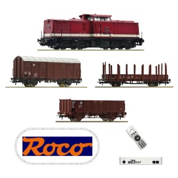 Z21 SET DE INICIO DIGITAL CON LOCOMOTORA DIESEL BR110 Y VAGONES DE MERCANCIAS ROCO 5110009
