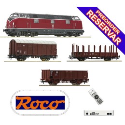 Z21 SET DE INICIO DIGITAL CON LOCOMOTORA DIESEL BR221 Y VAGONES DE MERCANCIAS ROCO 5110008