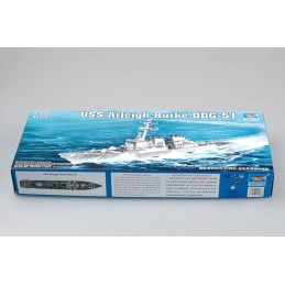 DESTRUCTOR U.S.S. ARLEIGH BURKE DDG-51 -Escala 1/350- Trumpeter 04523