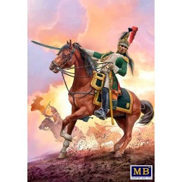 Napoleonic  Wars Series: OFICIAL DRAGON FRANCES "Batalla de Friedland" -Escala 1/32- Master Box 32023