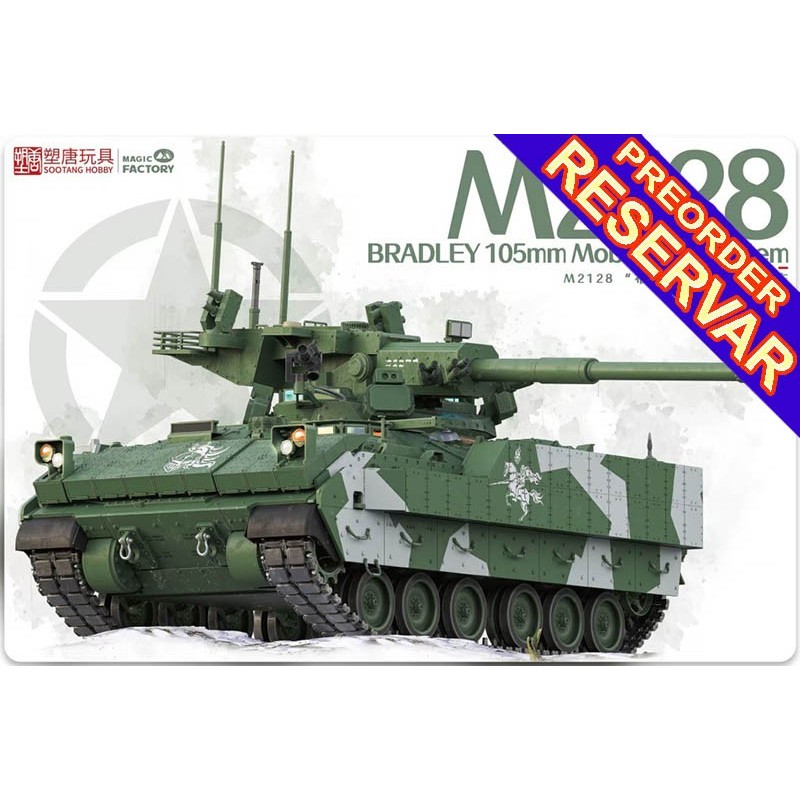 SISTEMA CAÑON MOVIL M-2128 Bradley (105 mm) -Escala 1/35- Magic Factory 2013