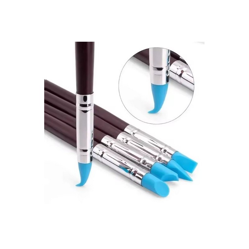 SET PINCELES DE GOMA PARA MODELADO - Hobby Modelismo Tools 012