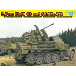 TRACTOR SEMIORUGA SD.KFZ. 7/2 & FLAK 43 (37 mm) -Escala 1/35- Dragon Models 6553