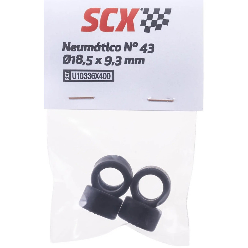 SET NEUMATICOS #43 (4 unidades) -Escala 1/32- Scalextric U10336X400