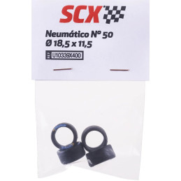 SET NEUMATICOS #50 (4 unidades) -Escala 1/32- Scalextric U10339X400