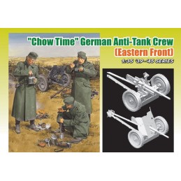 CAÑON ANTICARRO PAK-36 (37 mm) & DOTACION "Chow Time" -Escala 1/35- Dragon Models 6697
