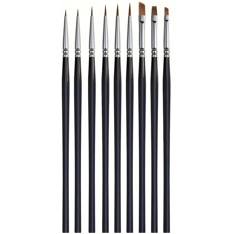 SET 9 PINCELES PELO SINTETICO - HMTSET01 SET 9 PINCELES PELO SINTETICO - HMTSET01