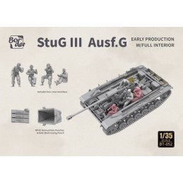 CAÑON DE ASALTO SD.KFZ. 142/1 STUG III G Early (Interiores) -Escala 1/35- Border Model  BT-052