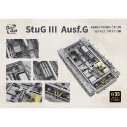 CAÑON DE ASALTO SD.KFZ. 142/1 STUG III G Early (Interiores) -Escala 1/35- Border Model  BT-052