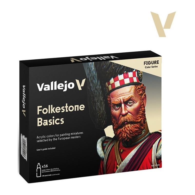 MODEL COLOR SET FOLKSTONE BASIC (16 BOTES DE 18ml) VALLEJO 70101 MODEL COLOR SET FOLKSTONE BASIC (16 BOTES DE 18ml) VALLEJO 70101