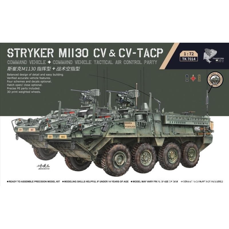 VEHICULO BLINDADO STRYKER M-1130 CV & CV-TACP (Dual Combo) -Escala 1/72- Border Model BT-7014