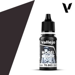 PINTURA ACRILICA GRIS METALIZADO (17 ml) Nº179 VALLEJO MODEL COLOR