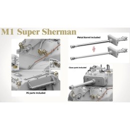 CARRO DE COMBATE M-1 Super Sherman -Escala 1/35- Takom 2206