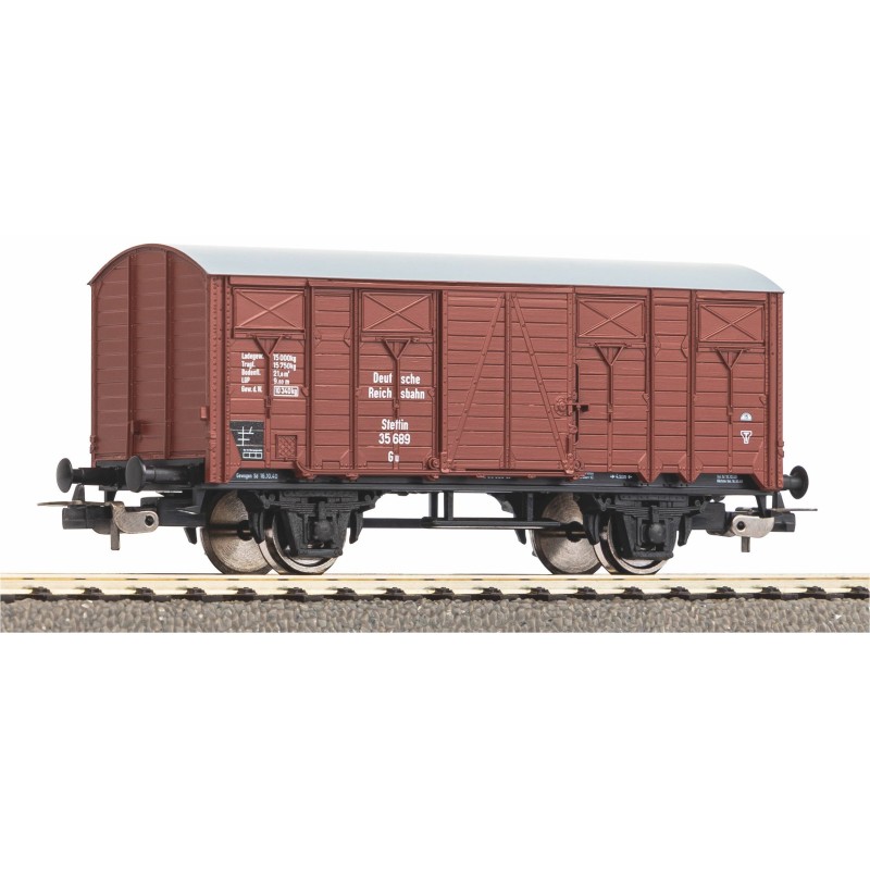 VAGON CERRADO MERCANCIAS DRG Epoca II -Escala 1/87 - h0- Piko 27708