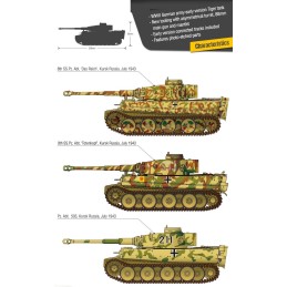 CARRO DE COMBATE SD.KFZ.181 TIGER I Early "Operation Citadel" -Escala 1/35- Academy 13509