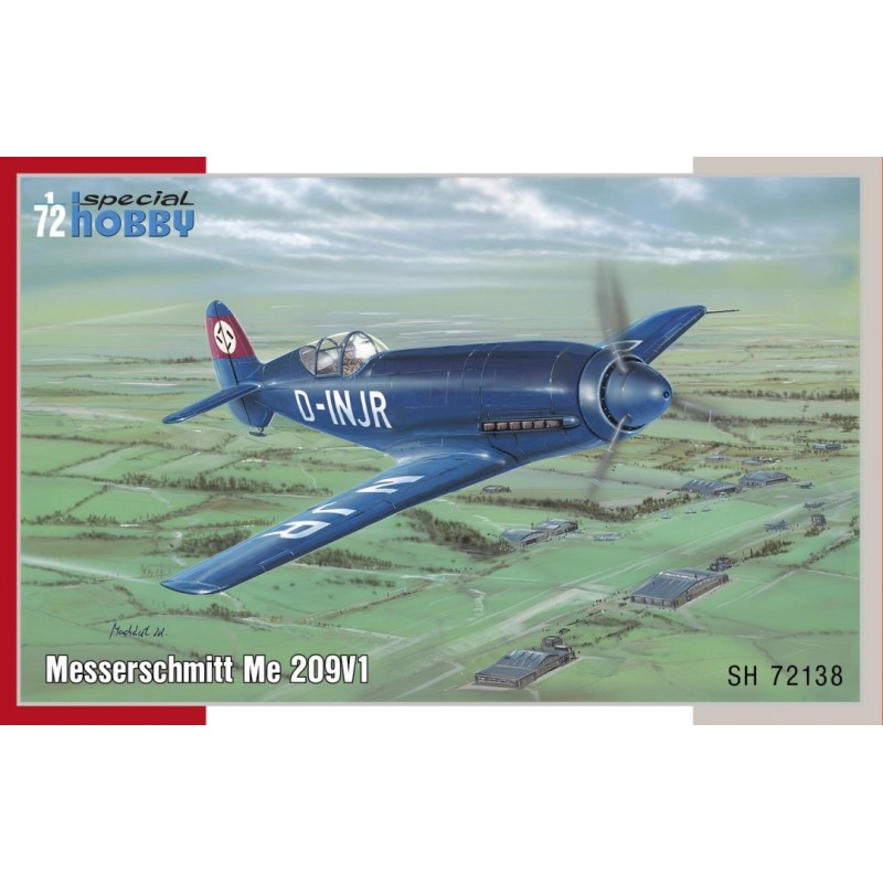 MESSERSCHMITTME 209V1 - ESCALA 1/72- SPACIAL HOBBY 72138 MESSERSCHMITTME 209V1 - ESCALA 1/72- SPACIAL HOBBY 72138