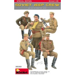 TRIPULACION DE JEEP SOVIETICO - ESCALA 1/35 - MINIART 35313