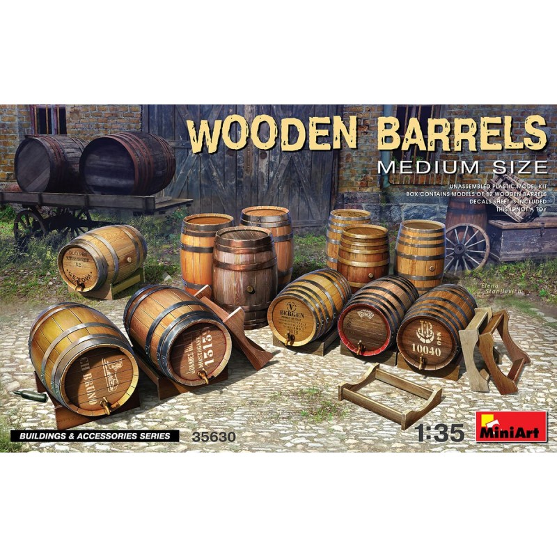 BARRILES VINO - ESCALA 1/35 - MINIART 35630