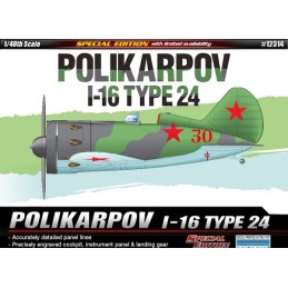 POLIKARPOV I-16 TYPE 24 - ESCALA 1/48 - ACADEMY 12314