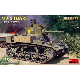 CARRO DE COMBATE M-3 STUART Late (Interiores) -Escala 1/35- MiniArt 35429