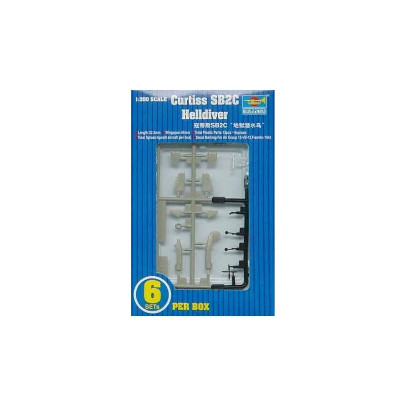 CURTISS SB2C HELLDIVER (6 unidades) -Escala 1/350- Trumpeter 06211
