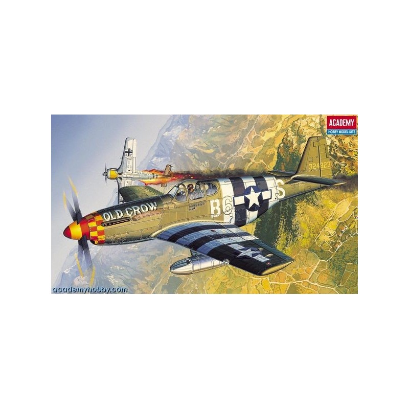 NORTH AMERICAN P-51B Mustang -Escala 1/72- Academy 12464