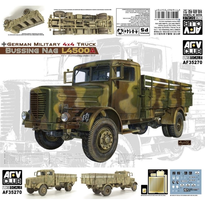 CAMION BUSING-NAG L4500A -Escala 1/35- AFV AF35270