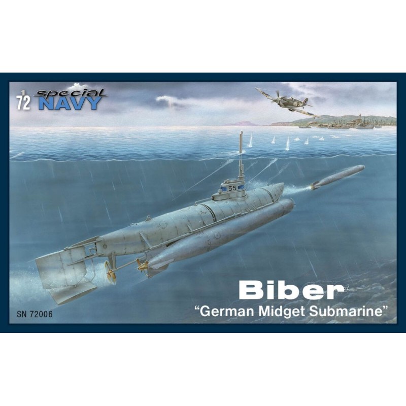 MINI SUBMARINO BIBER - ESCALA 1/72 - SPECIAL NAVY 72006
