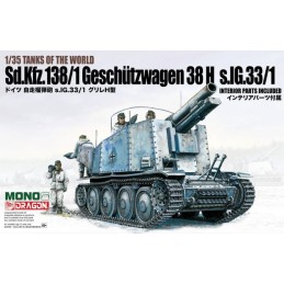 OBUS AUTOPROPULSADO Sd.Kfz. 138/1 Geschutzwagen 38 H & Sig-33/1 -Escala 1/35- Dragon Models MD005