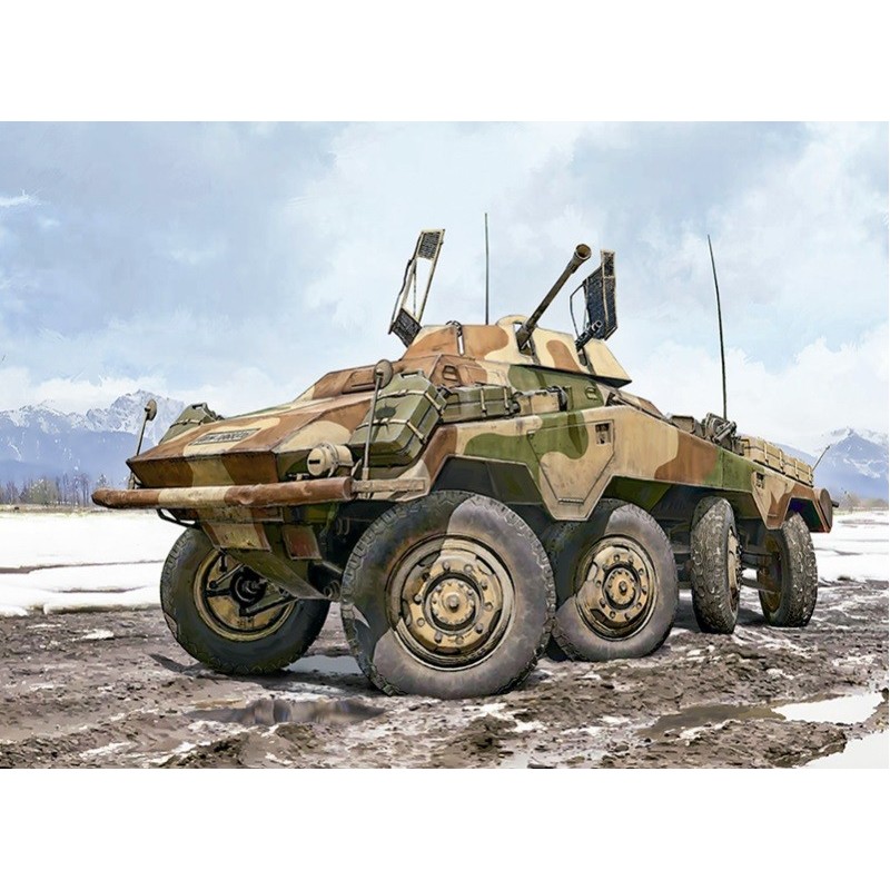 VEHICULO BLINDADO Sd.Kfz.234/1 Schwerer Panzerspahwagen (20 mm) Late -Escala 1/35- Italeri 6757