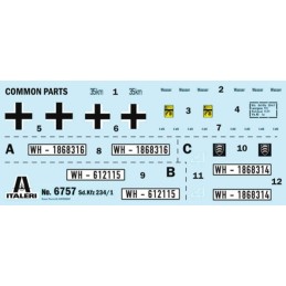 VEHICULO BLINDADO Sd.Kfz.234/1 Schwerer Panzerspahwagen (20 mm) Late -Escala 1/35- Italeri 6757