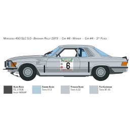 MERCEDES-BENZ 450 SLC "Rallye Bandama 1979" -Escala 1/24- Italeri 3632