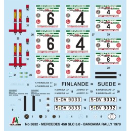 MERCEDES-BENZ 450 SLC "Rallye Bandama 1979" -Escala 1/24- Italeri 3632
