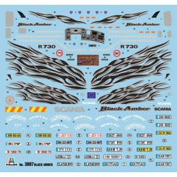 CAMION SCANIA R730 "BLACK AMBER" -Escala 1/24- Italeri 3897