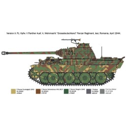 CARRO DE COMBATE Sd.Kfz. 171 Panther Ausf. A -Escala 1/72- Italeri 7018