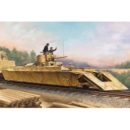 VAGON TRANSPORTE DE CARRO & CARRO DE COMBATE SD.KFZ. 38 (t) -Escala 1/72- Hobby Boss 82936