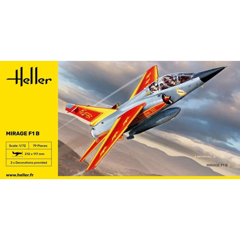 DASSAULT Mirage F1 B -Escala 1/72- Heller 30319